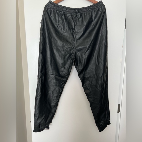 Dex Faux Leather Joggers - Picture 2 of 4